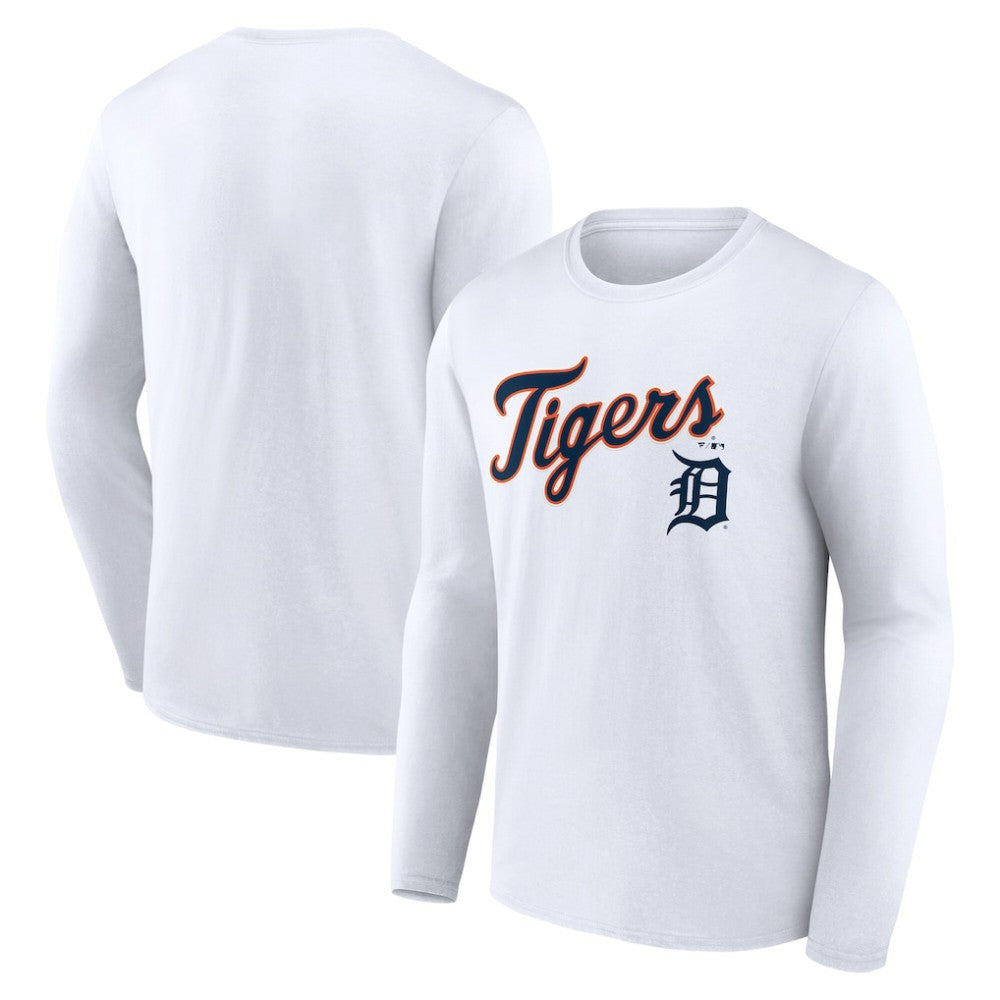 Detroit Tigers Team Lockup Long Sleeve T-Shirt Near Me