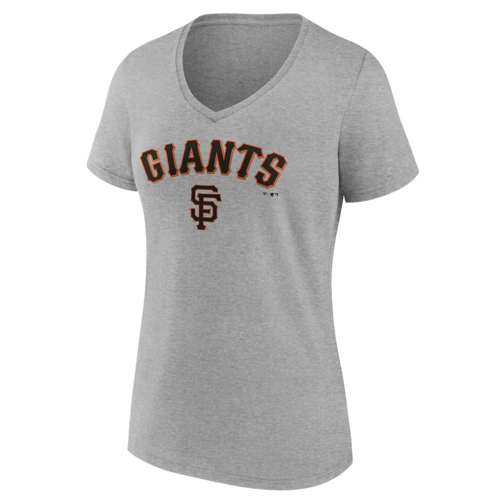 San Francisco Giants Women's Team Lockup V-Neck T-Shirt Sale