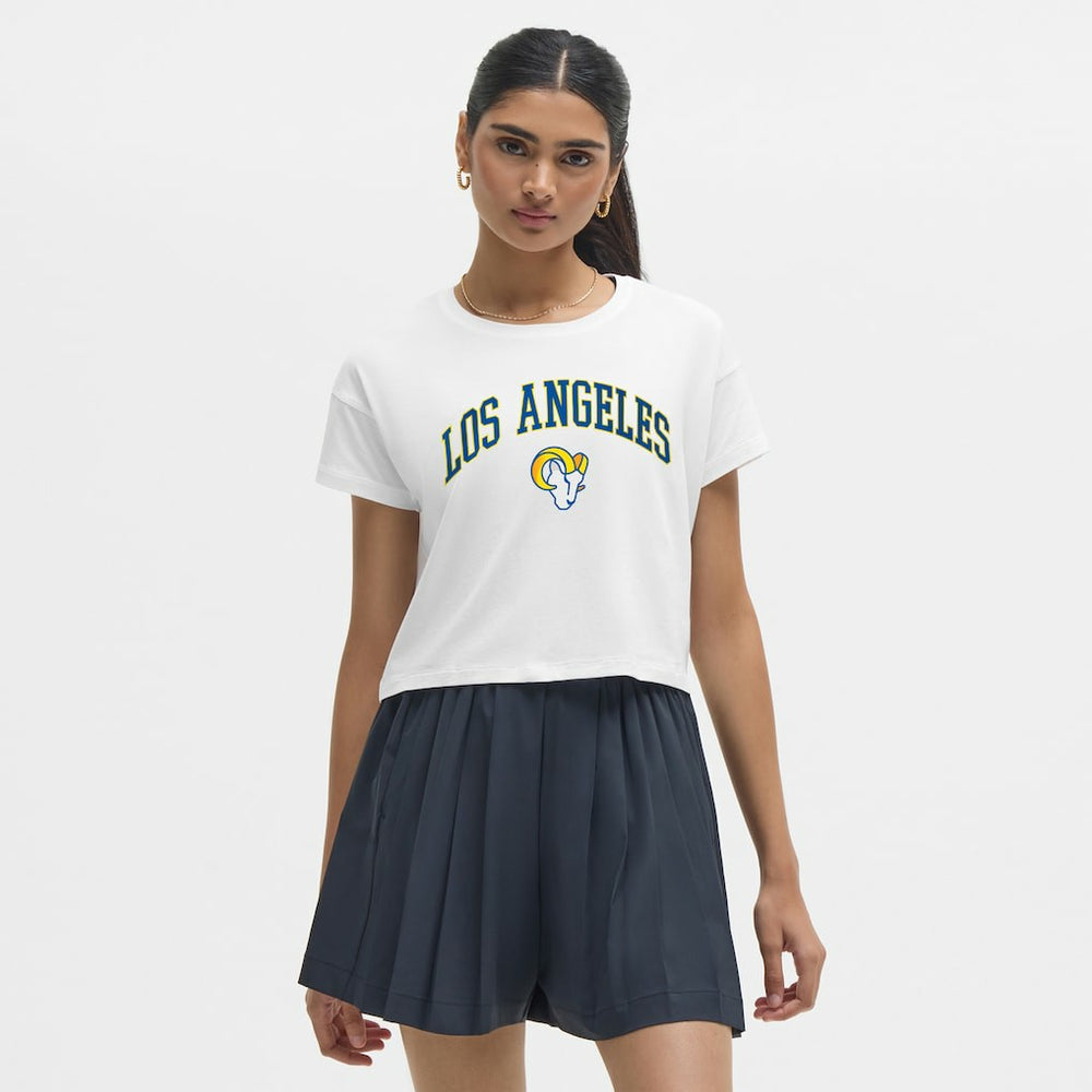Los Angeles Rams lululemon Women's Cates T-Shirt - White - NFL