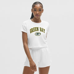Green Bay Packers lululemon Women's Cates T-Shirt - White - NFL