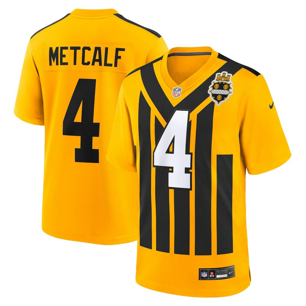 DK Metcalf Pittsburgh Steelers Alternate 1933 Throwback Game Jersey - Gold - Nike