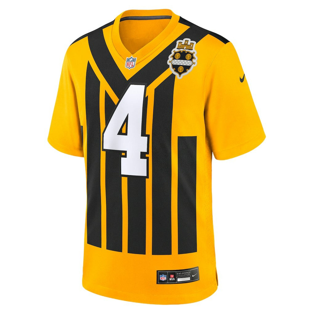 DK Metcalf Pittsburgh Steelers Alternate 1933 Throwback Game Jersey - Gold - Nike