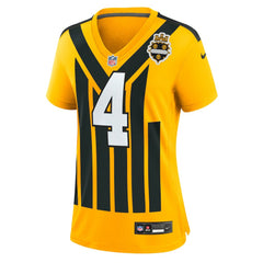 DK Metcalf Pittsburgh Steelers Women's Alternate 1933 Throwback Game Jersey - Gold - Nike