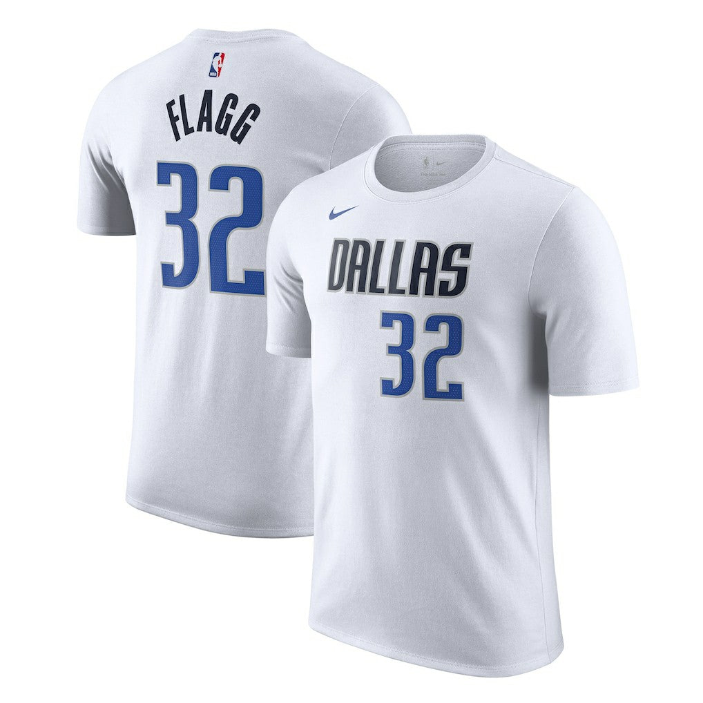 Nike Cooper Flagg Dallas Mavericks 2025 NBA Draft First Round Pick Association Edition Name & Number T-Shirt White