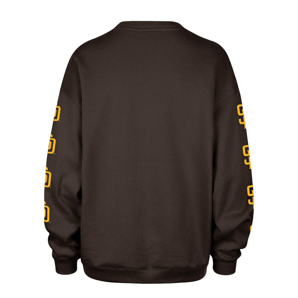 San Diego Padres '47 Women's Trendy Team Go Big Oversized Sweatshirt for sale