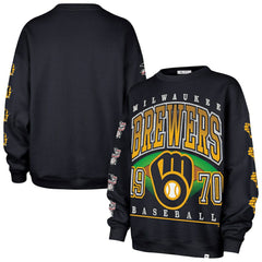 Milwaukee Brewers '47 Women's Trendy Team Go Big Oversized Sweatshirt Near Me