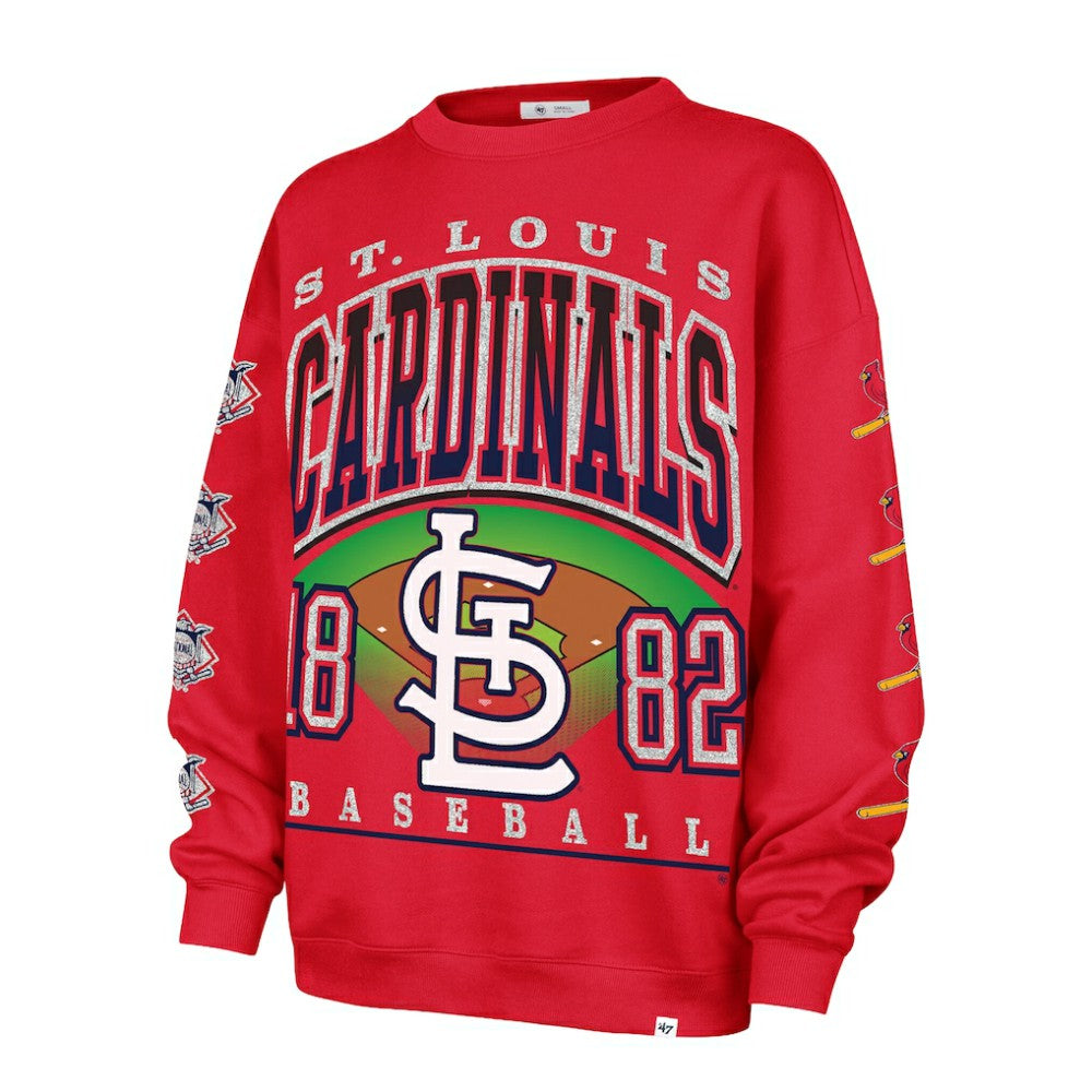 St. Louis Cardinals '47 Women's Trendy Team Go Big Oversized Sweatshirt Online