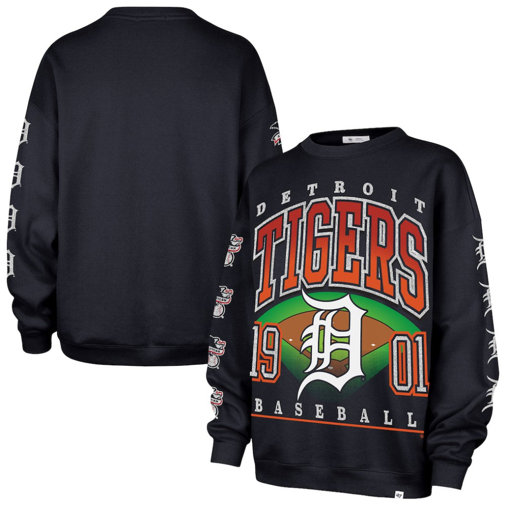 Detroit Tigers '47 Women's Trendy Team Go Big Oversized Sweatshirt Near Me