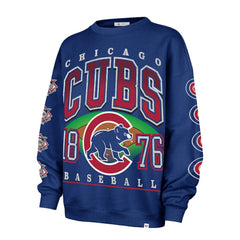 Chicago Cubs '47 Women's Trendy Team Go Big Oversized Sweatshirt Online