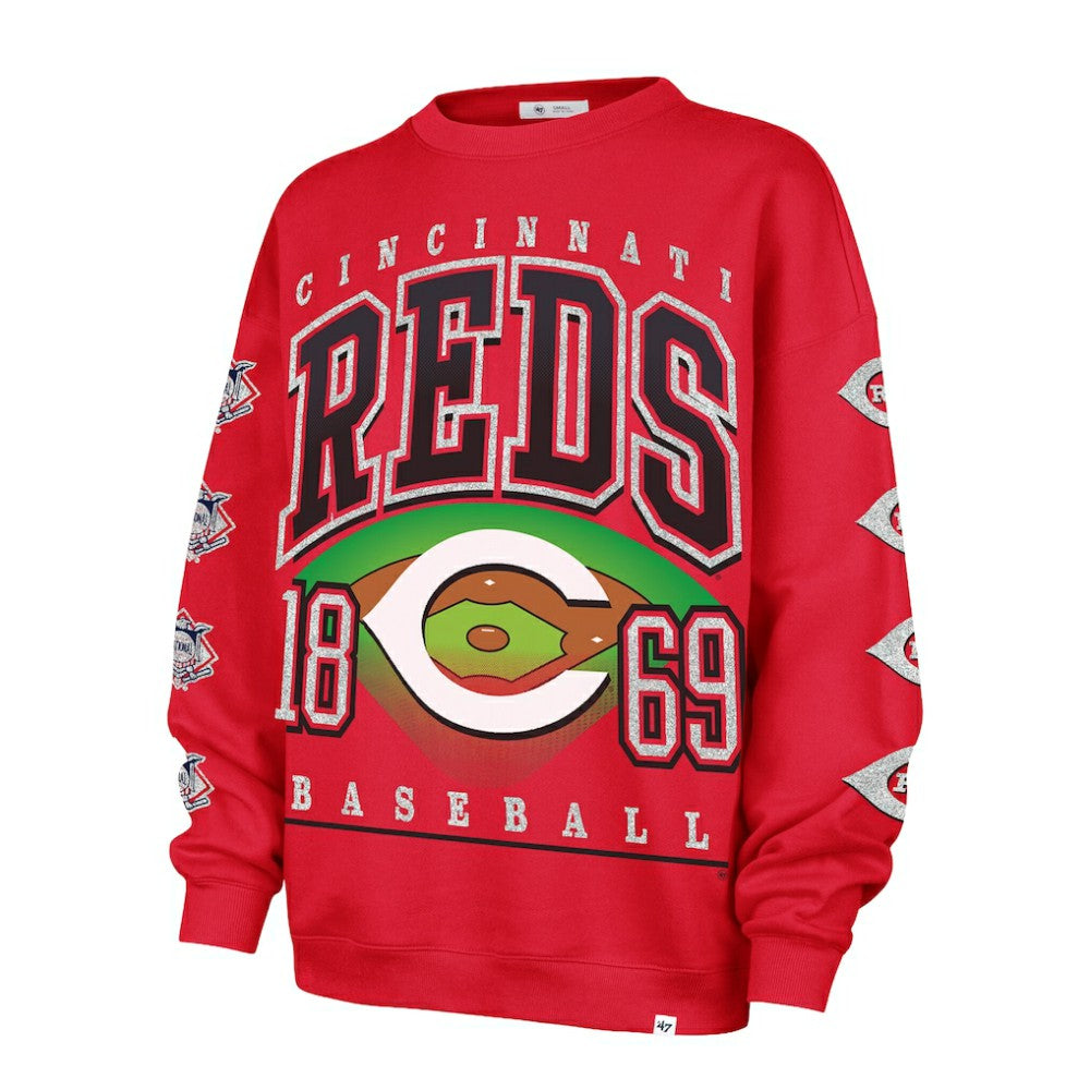 Cincinnati Reds '47 Women's Trendy Team Go Big Oversized Sweatshirt Online