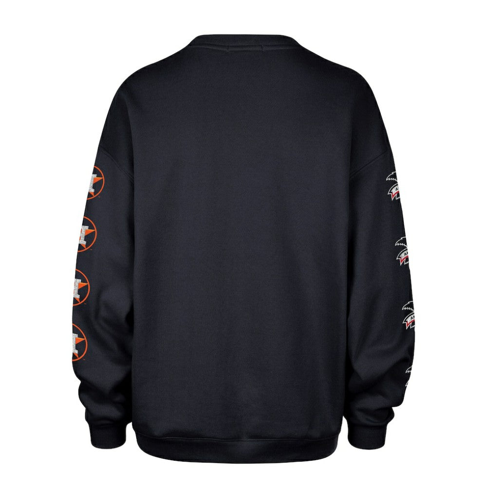 Houston Astros '47 Women's Trendy Team Go Big Oversized Sweatshirt Discount