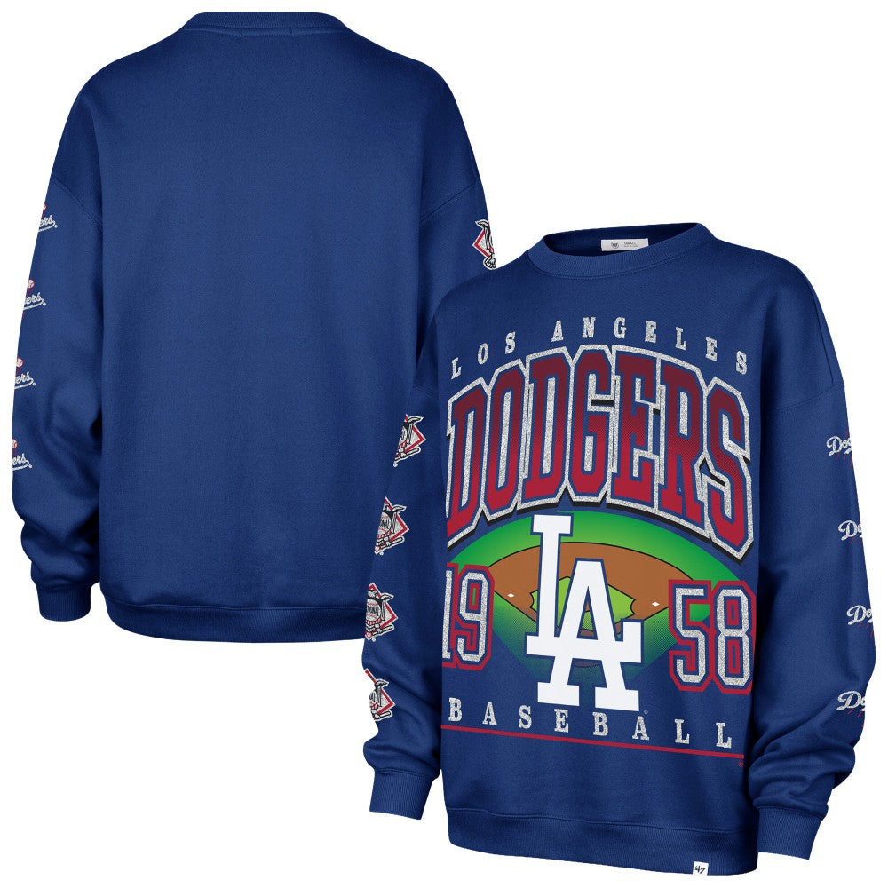 Los Angeles Dodgers '47 Women's Trendy Team Go Big Oversized Sweatshirt Online