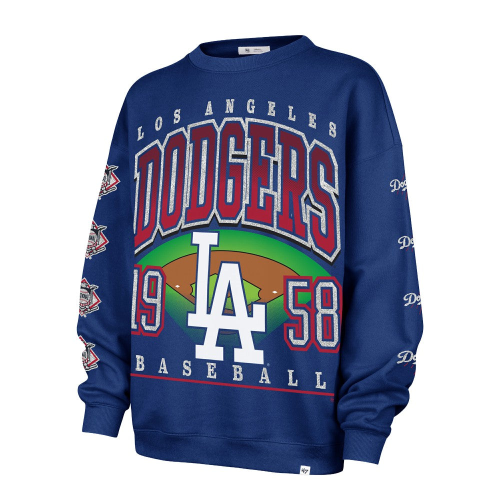 Los Angeles Dodgers '47 Women's Trendy Team Go Big Oversized Sweatshirt Online