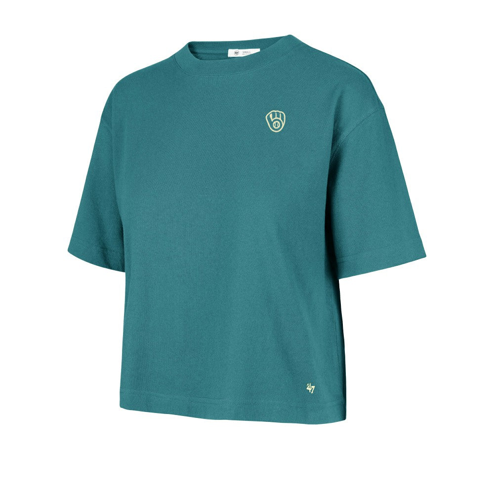 Milwaukee Brewers '47 Women's Contemporary Basics Leon City T-Shirt Discount