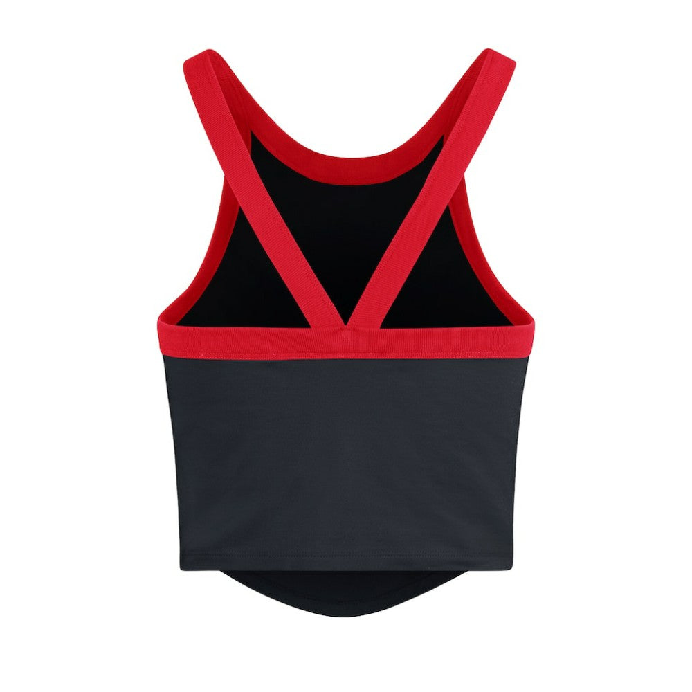 Atlanta Braves '47 Women's Trendy Team Rally Sporty Cropped Racerback Tank Top for sale