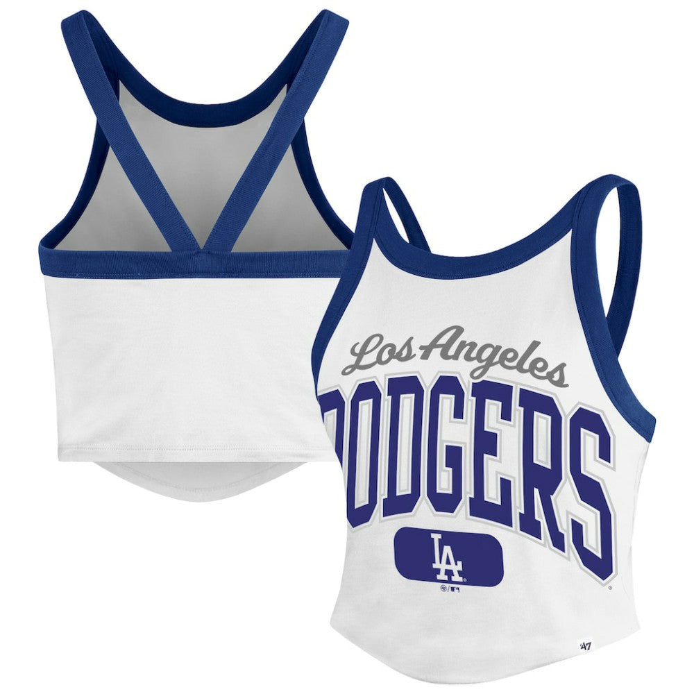 Los Angeles Dodgers '47 Women's Trendy Team Rally Sporty Cropped Racerback Tank Top Near Me