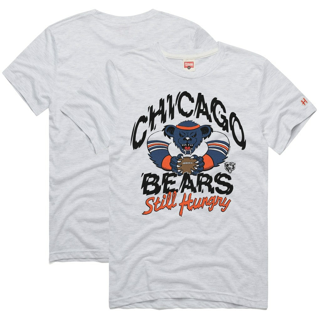 Chicago Bears Homage NFL x Grateful Dead Tri-Blend T-Shirt - Ash - NFL