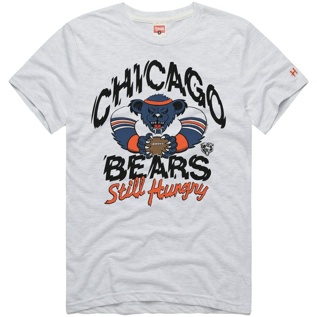 Chicago Bears Homage NFL x Grateful Dead Tri-Blend T-Shirt - Ash - NFL