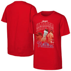 Bryce Harper Philadelphia Phillies Outerstuff Youth Triple Player Graphic T-Shirt Sale