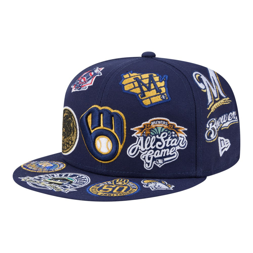 Milwaukee Brewers New Era All Over 59FIFTY Fitted Hat Online