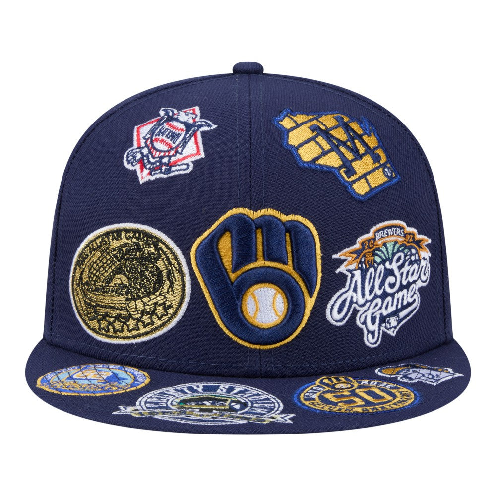 Milwaukee Brewers New Era All Over 59FIFTY Fitted Hat Online