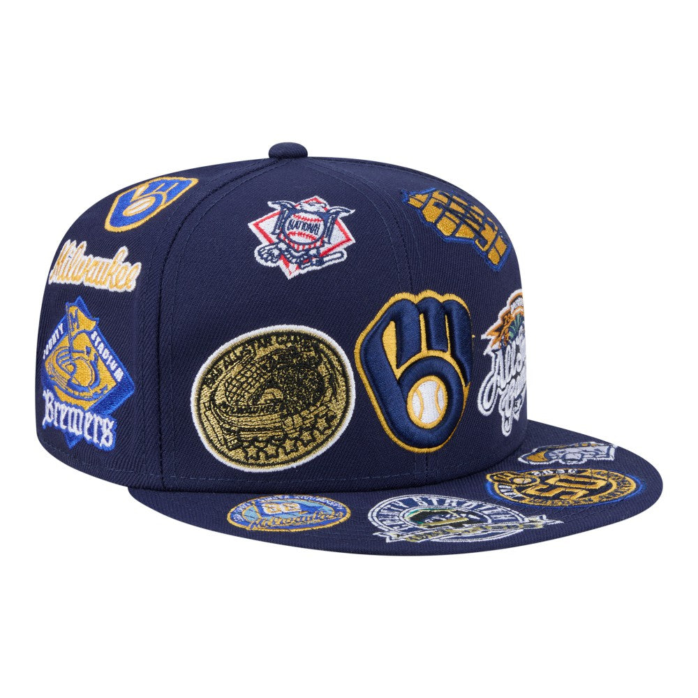 Milwaukee Brewers New Era All Over 59FIFTY Fitted Hat Online