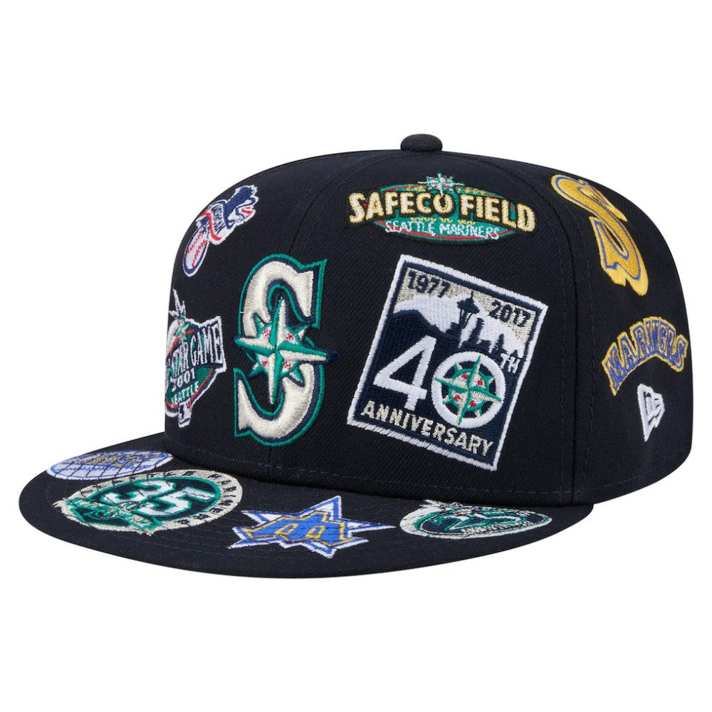 Seattle Mariners New Era All Over 59FIFTY Fitted Hat Online