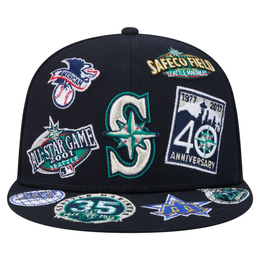Seattle Mariners New Era All Over 59FIFTY Fitted Hat Online