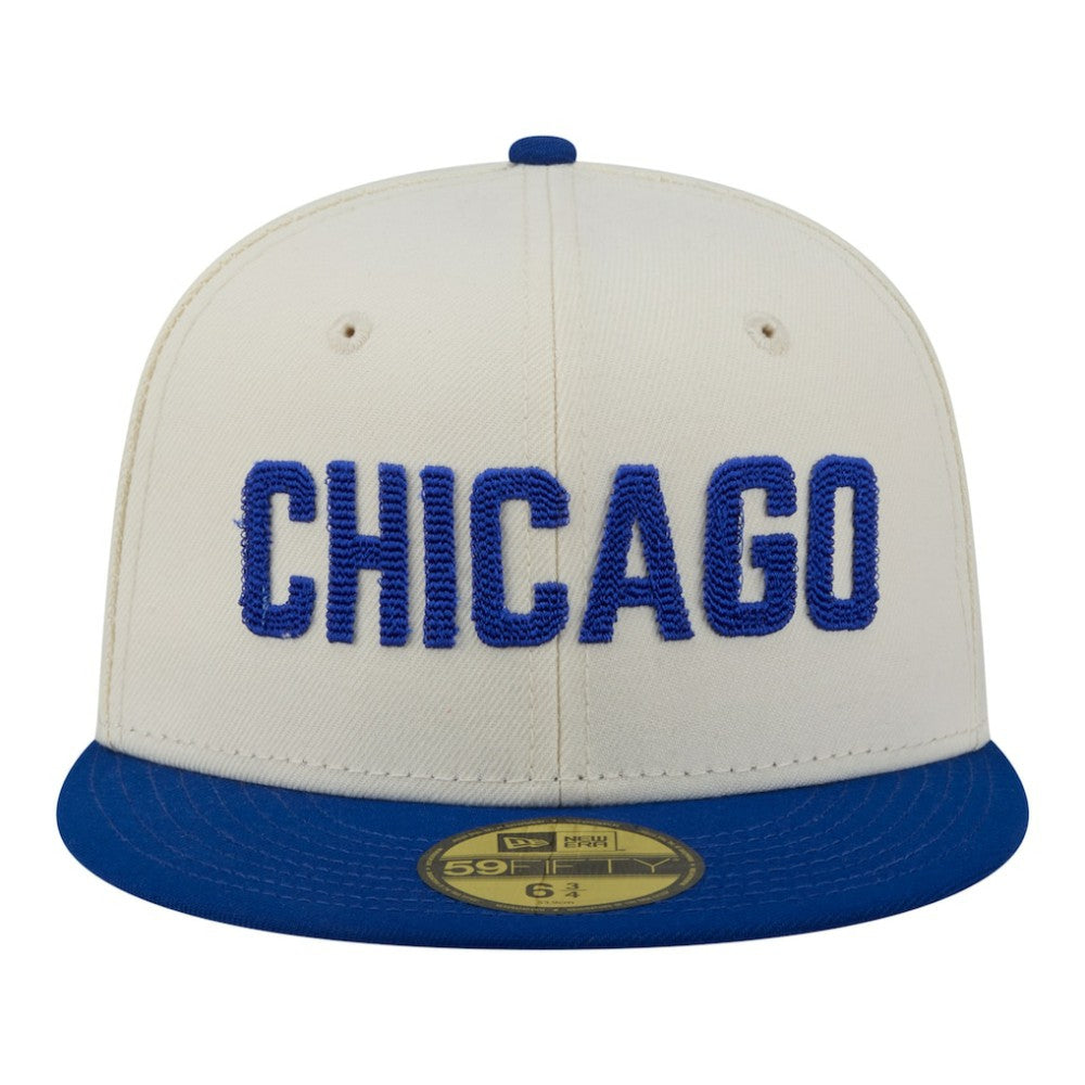 Chicago Cubs New Era Two-Tone Stitch 59FIFTY Fitted Hat Outlet