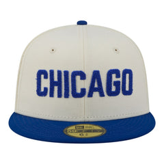 Chicago Cubs New Era Two-Tone Stitch 59FIFTY Fitted Hat Outlet