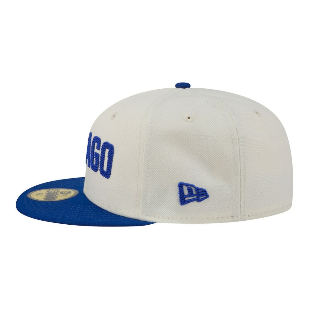 Chicago Cubs New Era Two-Tone Stitch 59FIFTY Fitted Hat Outlet