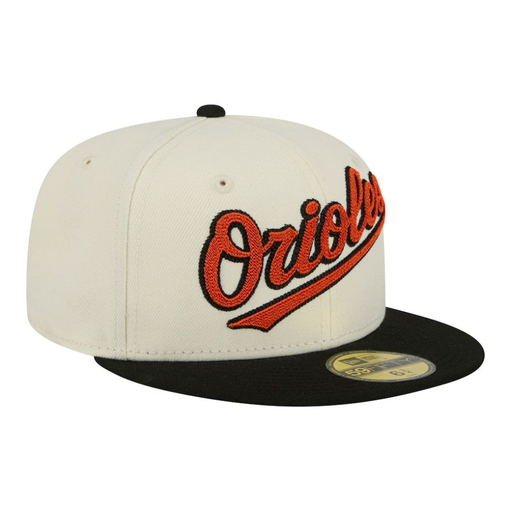 Baltimore Orioles New Era Two-Tone Stitch 59FIFTY Fitted Hat for sale