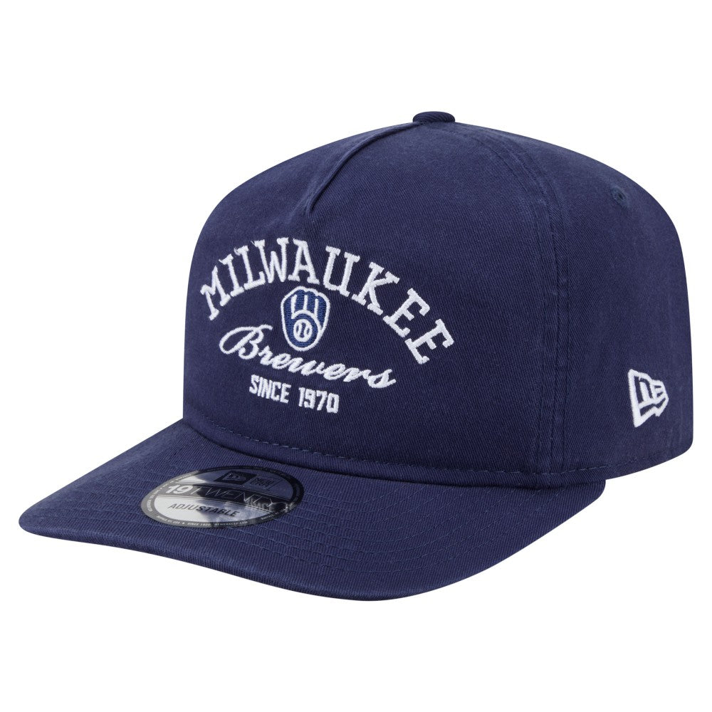 Milwaukee Brewers New Era Stacked 19TWENTY Adjustable Hat Outlet