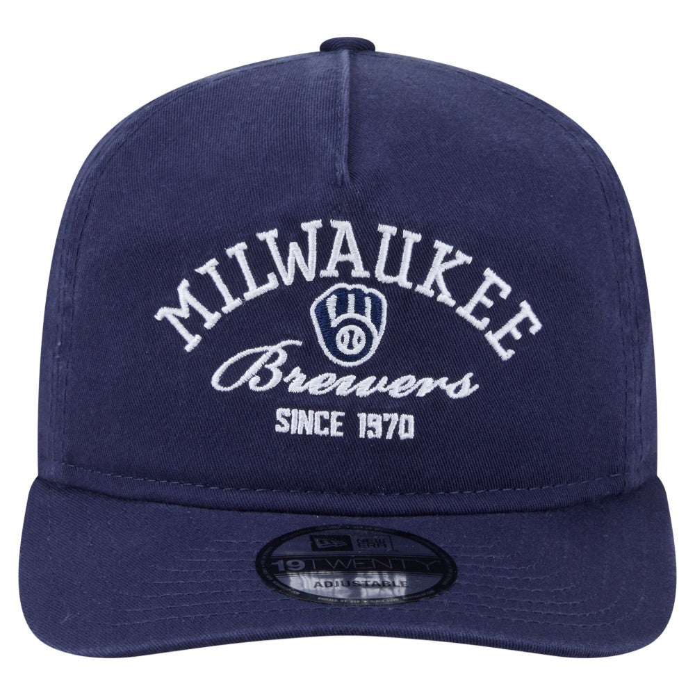 Milwaukee Brewers New Era Stacked 19TWENTY Adjustable Hat Outlet