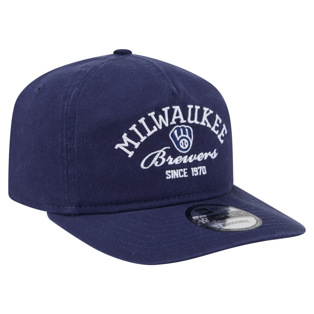 Milwaukee Brewers New Era Stacked 19TWENTY Adjustable Hat Outlet