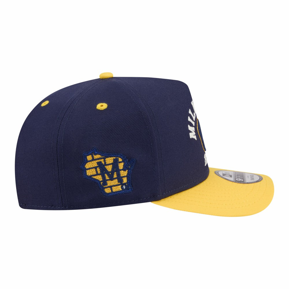 Milwaukee Brewers New Era Arched A-Frame 9FIFTY Adjustable Hat Near Me