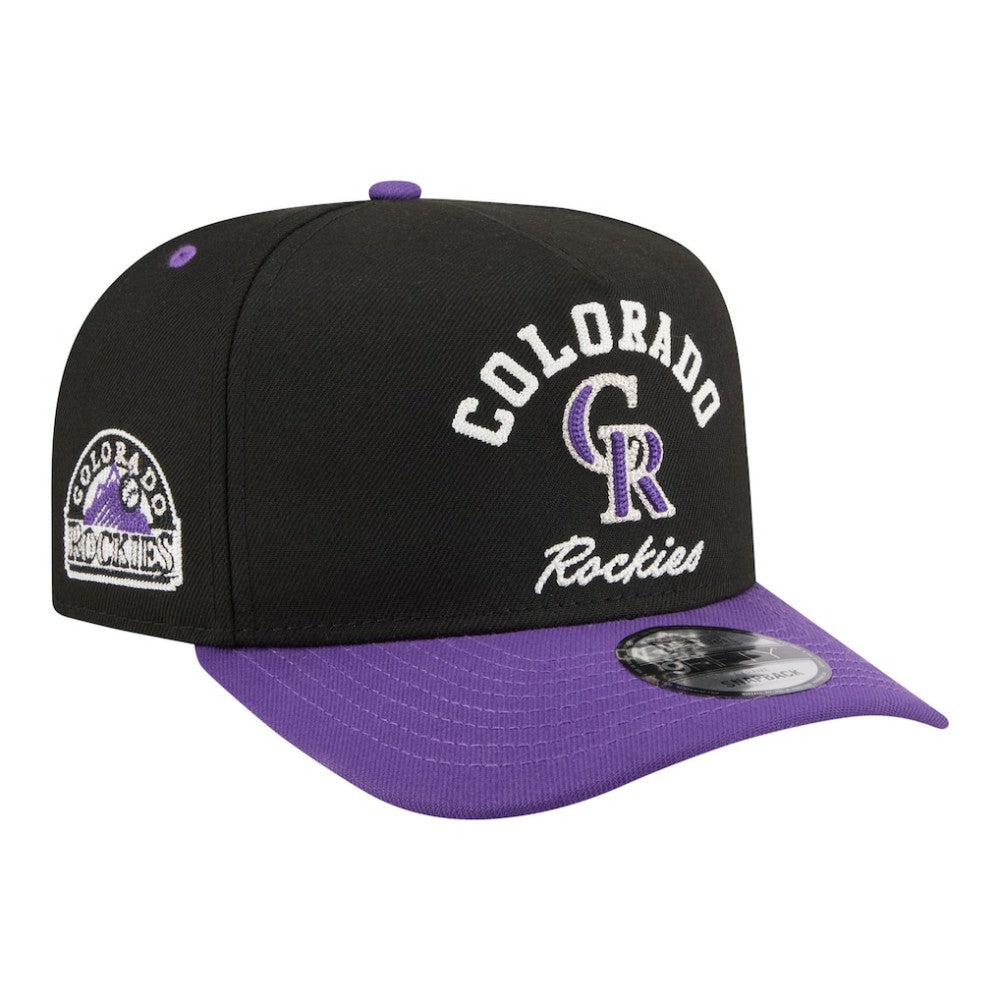 Colorado Rockies New Era Arched A-Frame 9FIFTY Adjustable Hat Outlet