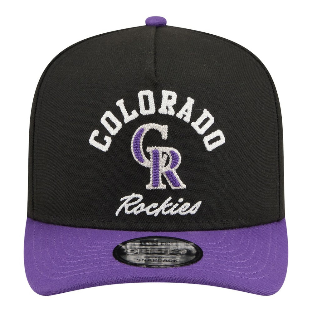 Colorado Rockies New Era Arched A-Frame 9FIFTY Adjustable Hat Outlet