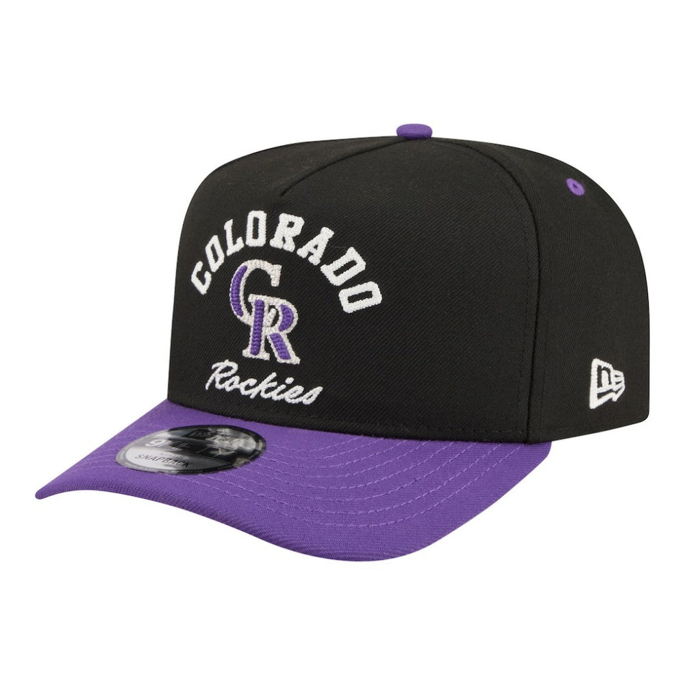 Colorado Rockies New Era Arched A-Frame 9FIFTY Adjustable Hat Outlet