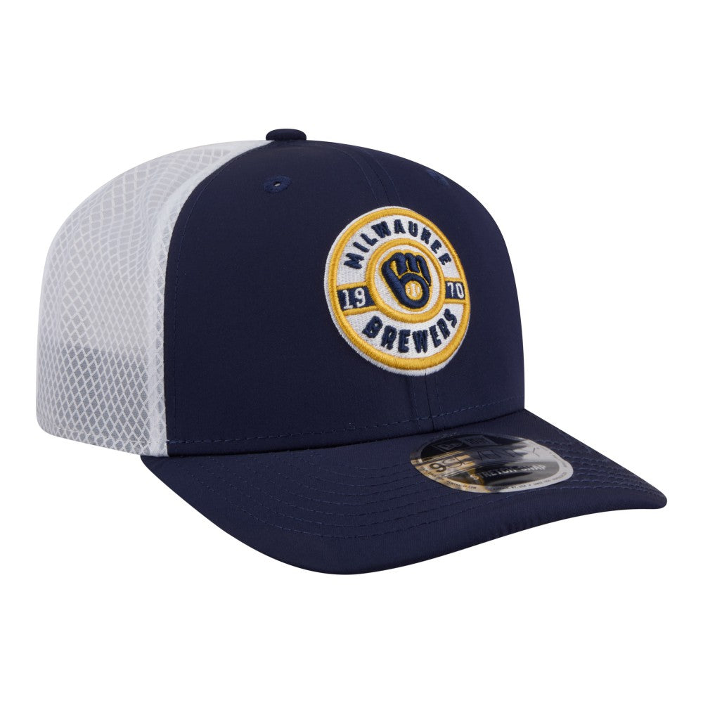 Milwaukee Brewers New Era Active 9SEVENTY Adjustable Trucker Hat for sale