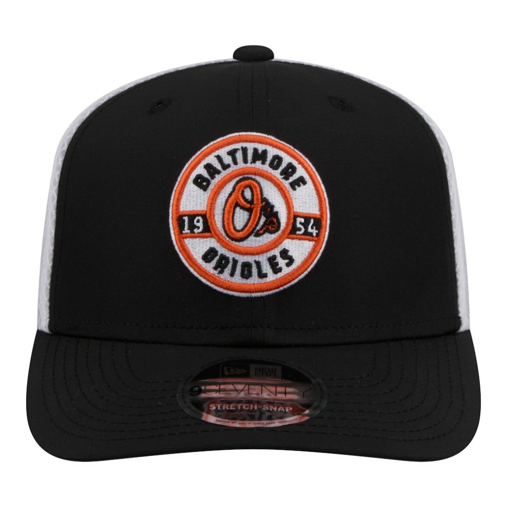 Baltimore Orioles New Era Active 9SEVENTY Adjustable Trucker Hat for sale