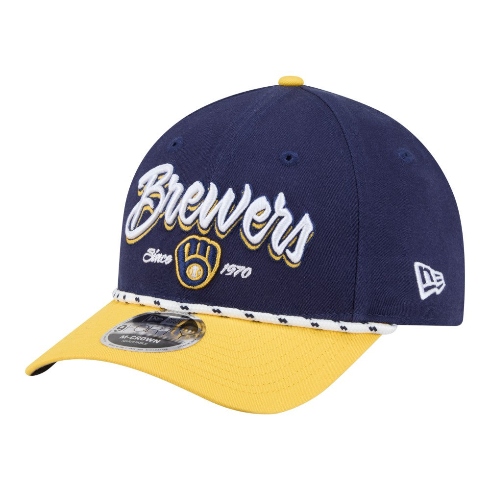 Milwaukee Brewers New Era Team Loyal 9FORTY M-Crown Adjustable Hat Online