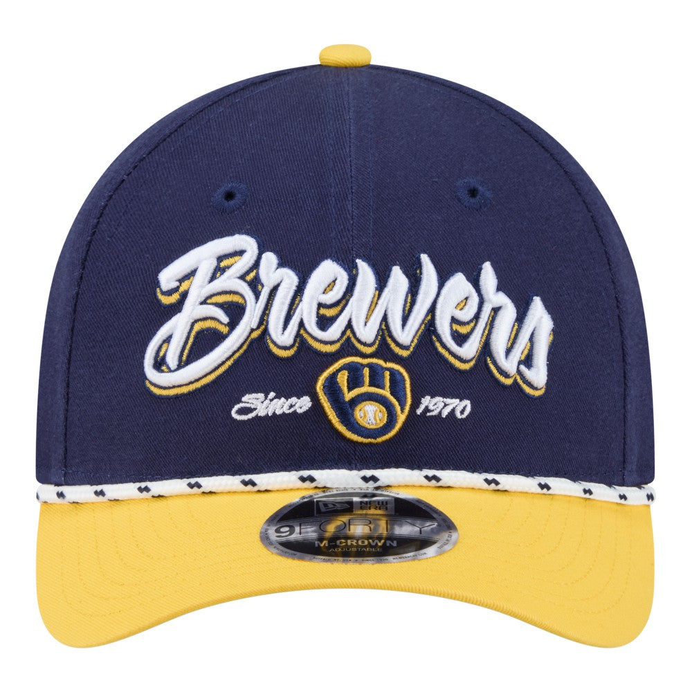 Milwaukee Brewers New Era Team Loyal 9FORTY M-Crown Adjustable Hat Online