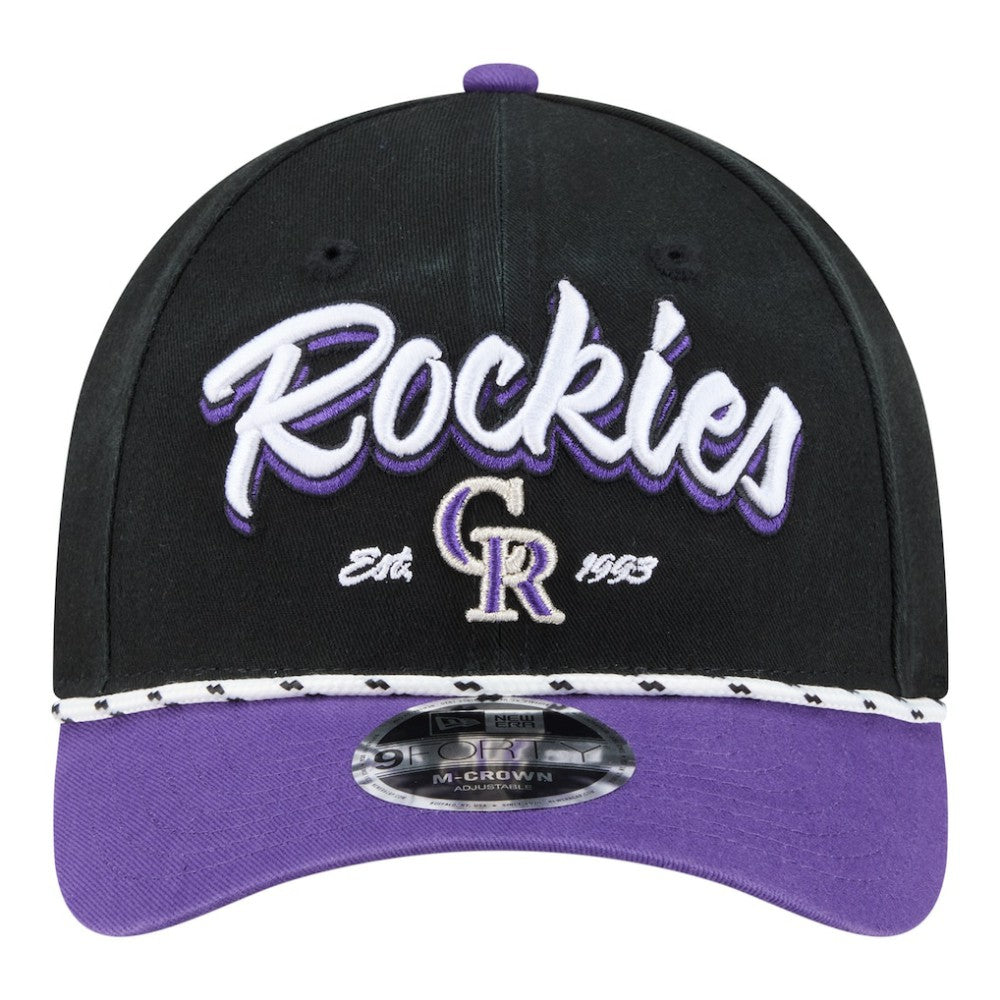Colorado Rockies New Era Team Loyal 9FORTY M-Crown Adjustable Hat Online