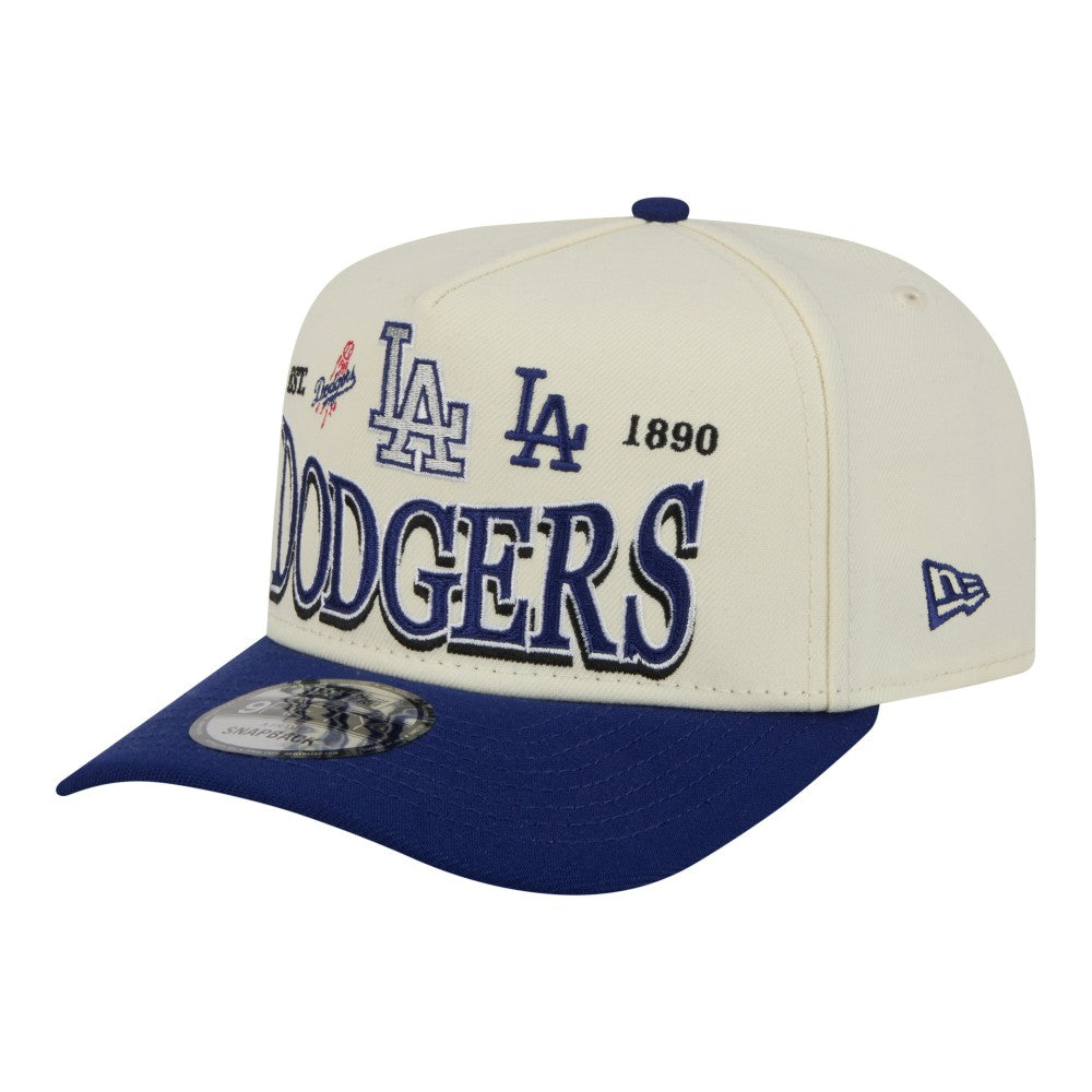 Los Angeles Dodgers New Era Throwback Tri-Hit A-Frame 9FIFTY Adjustable Hat for sale