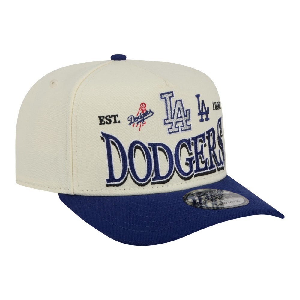 Los Angeles Dodgers New Era Throwback Tri-Hit A-Frame 9FIFTY Adjustable Hat for sale