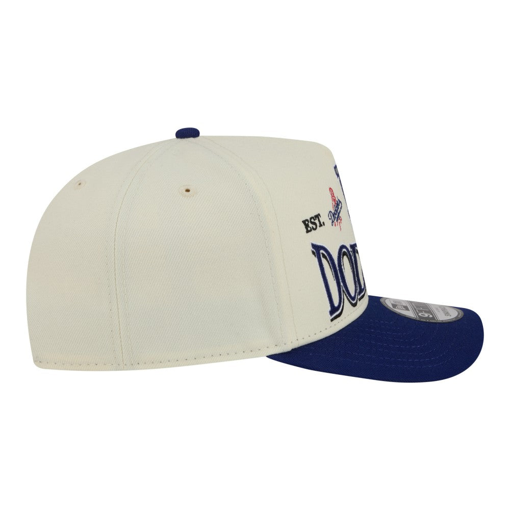 Los Angeles Dodgers New Era Throwback Tri-Hit A-Frame 9FIFTY Adjustable Hat for sale