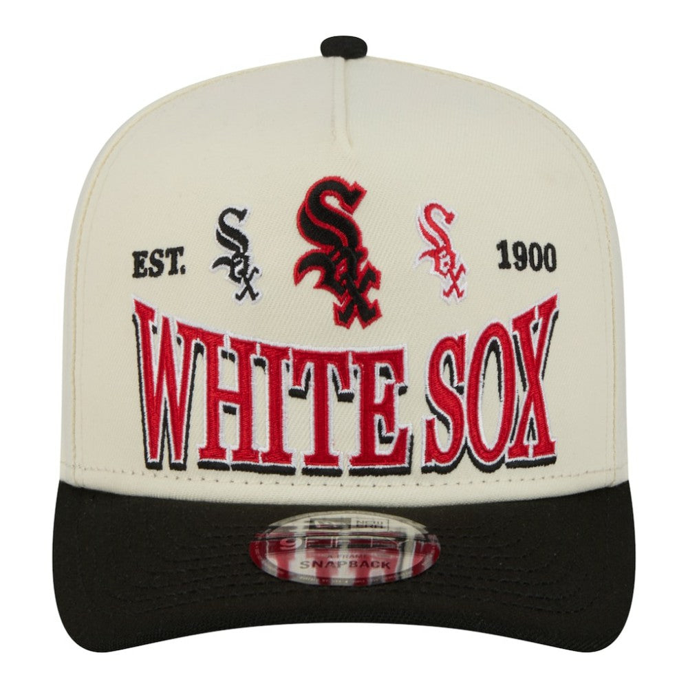 Chicago White Sox New Era Throwback Tri-Hit A-Frame 9FIFTY Adjustable Hat Near Me
