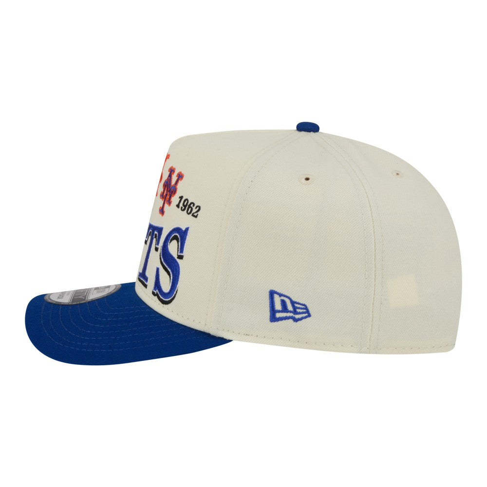 New York Mets New Era Throwback Tri-Hit A-Frame 9FIFTY Adjustable Hat Outlet