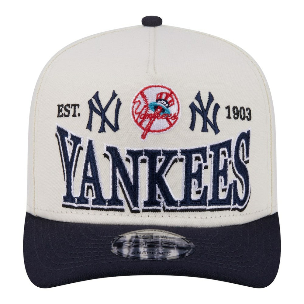 New York Yankees New Era Throwback Tri-Hit A-Frame 9FIFTY Adjustable Hat Discount